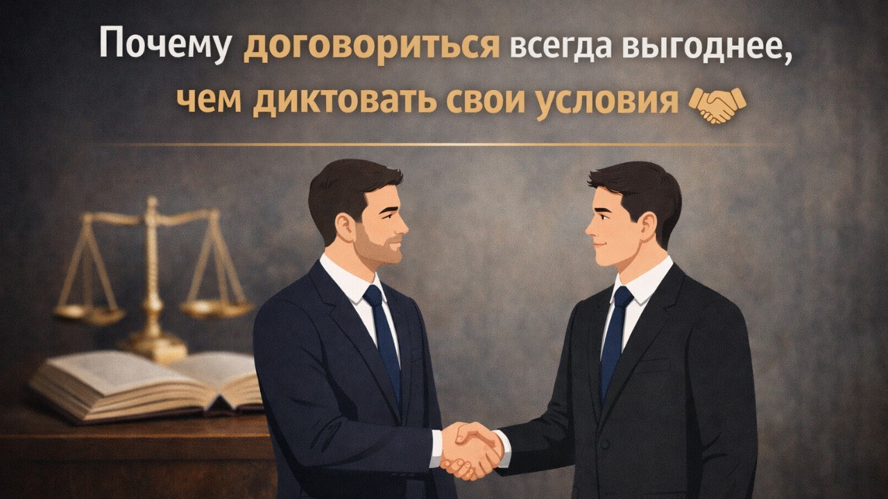 Договориться всегда выгоднее